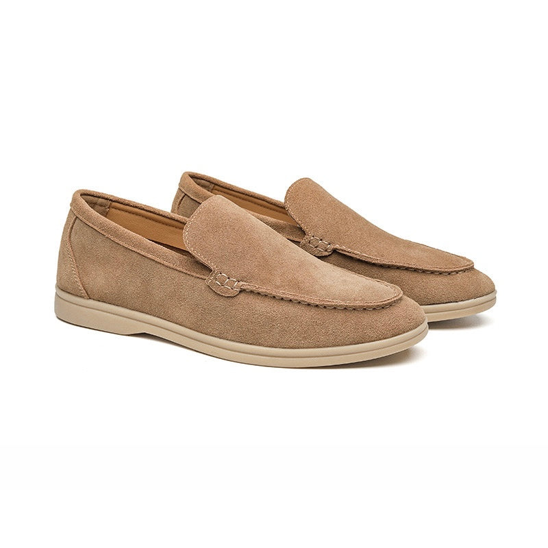 GEONWOO Old Money Suede Loafers