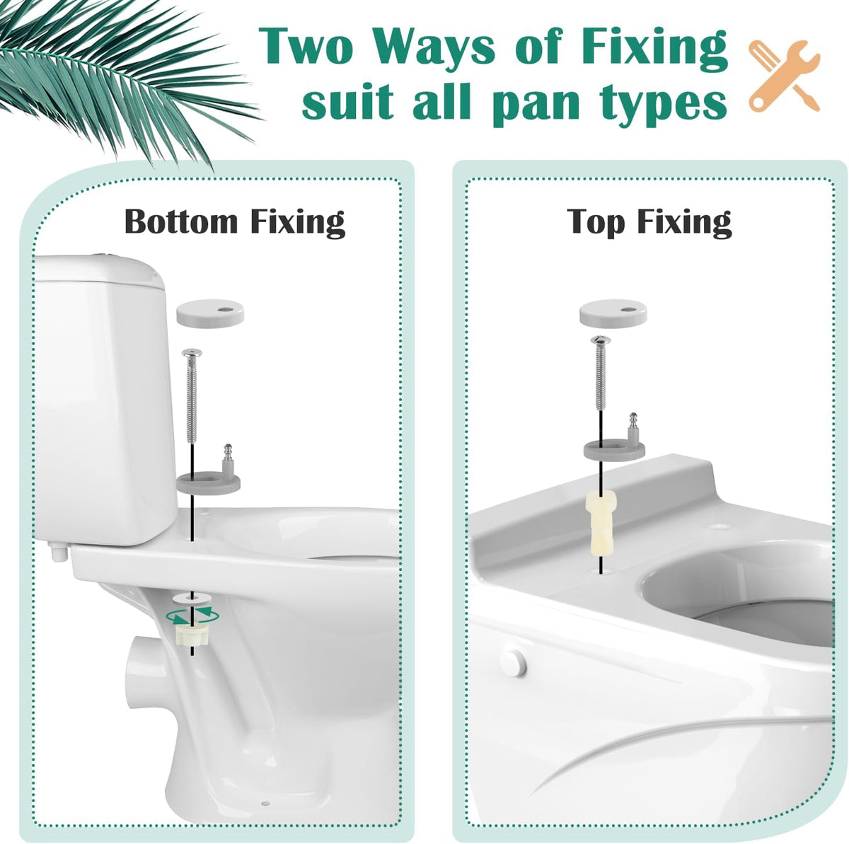 STOREMIC Soft Close Toilet Seat D Shape, White, Quick Release, PP Material