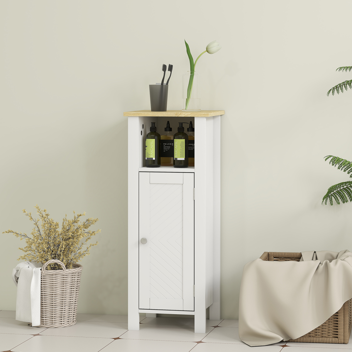 Bathroom Storage Cabinet-White