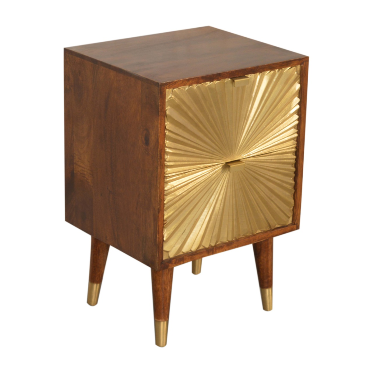 Artisan Furniture Solid Wood Manila Gold Bedside