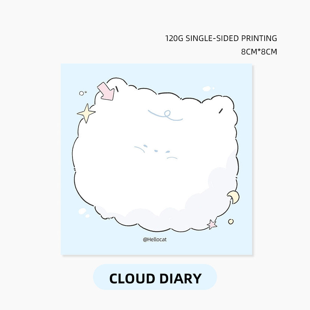 Hello Cat | Cloud Memo Note Pad