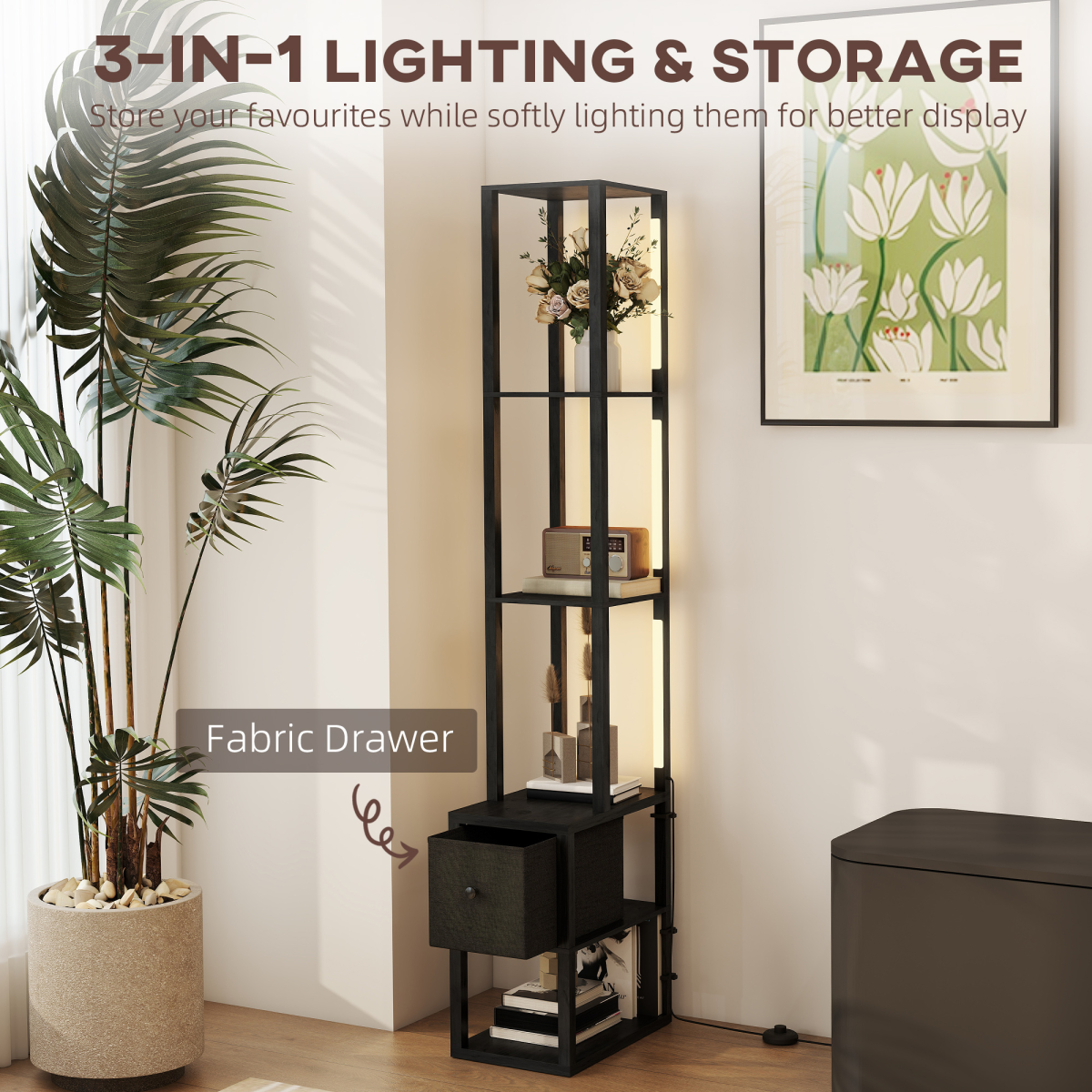 Bathroom Storage Cabinet-White