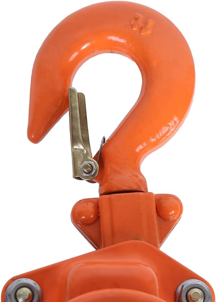 1.5T Hand Chain Hoist Galvanised Steel Pulley 360 Degree Hook Brake System