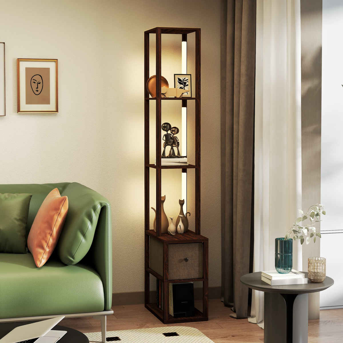 Bathroom Storage Cabinet-White