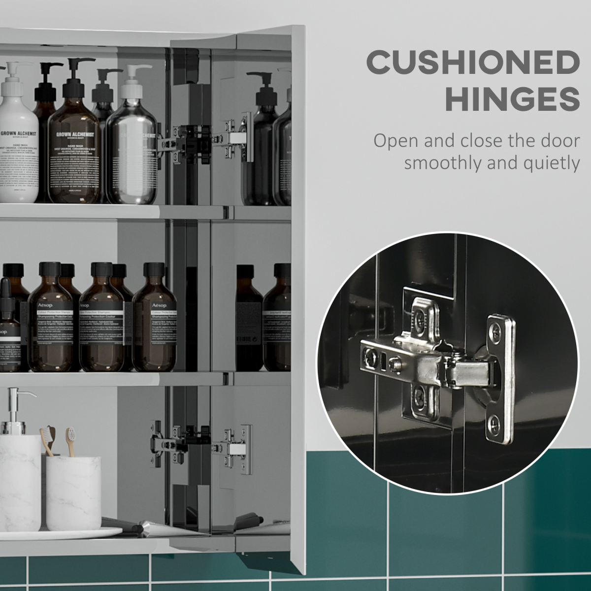 Bathroom Cabinet with Mirror ( Amazon Shipping)（Prohibited by WalMart）