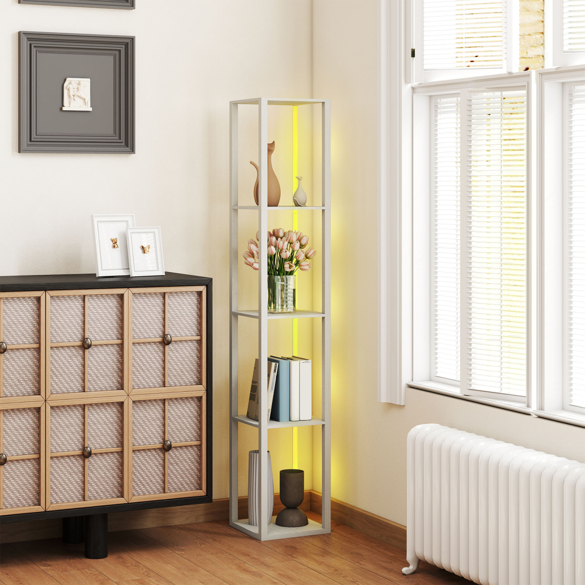 Bathroom Storage Cabinet-White