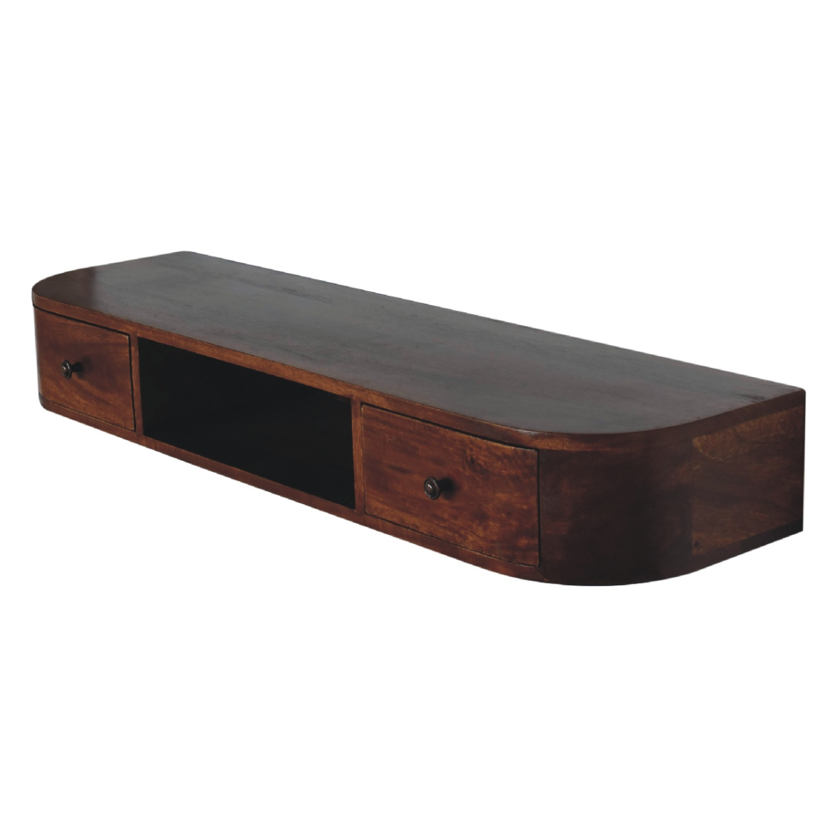 Artisan Furniture Solid Wood Lunar 2 Drawer Wall Mounted Console