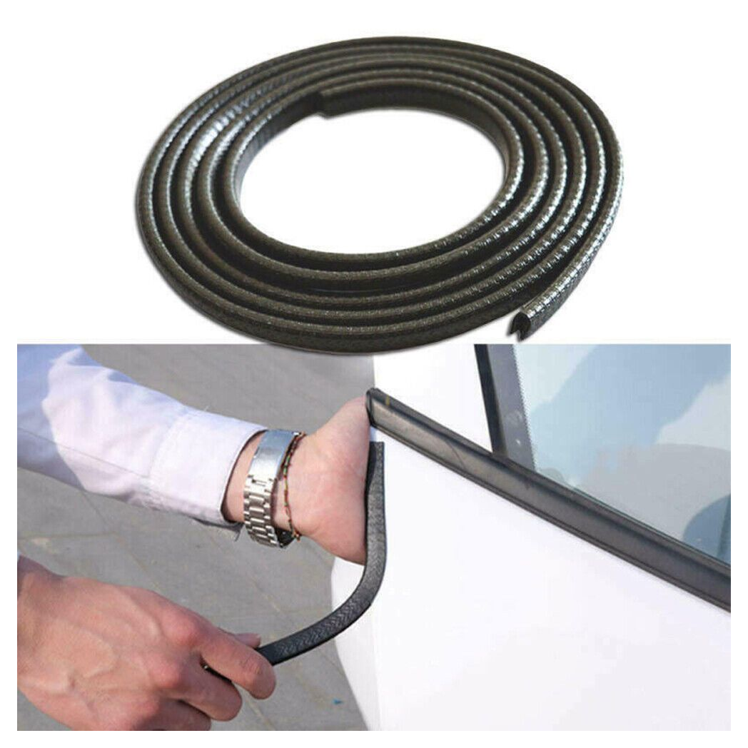 12M Car Door Boot Edge Protector Strip Trim U Shape Guard Seal Rubber Black UK