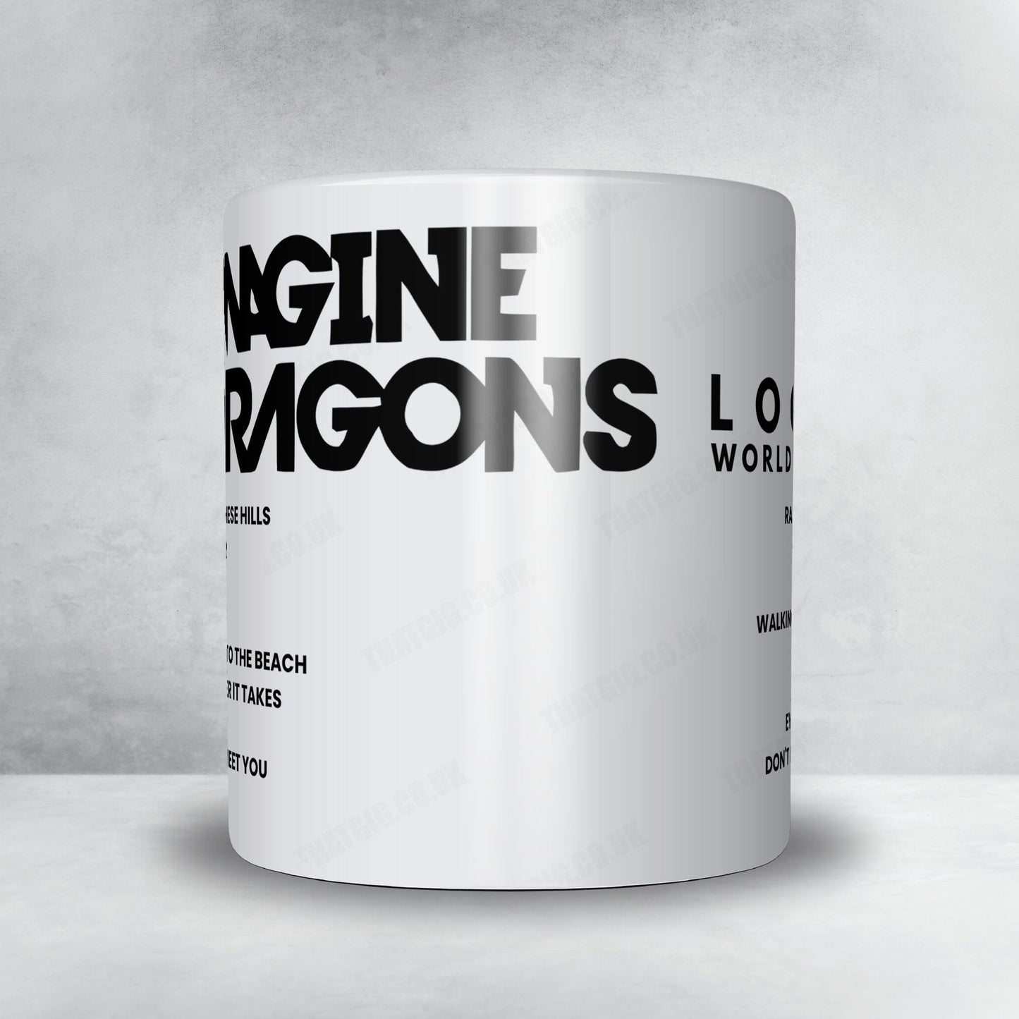 Imagine Dragons Setlist Mug - Veterans United Home Loans Amphitheater at Virginia Beach, Virginia Beach - August 26th, 2024