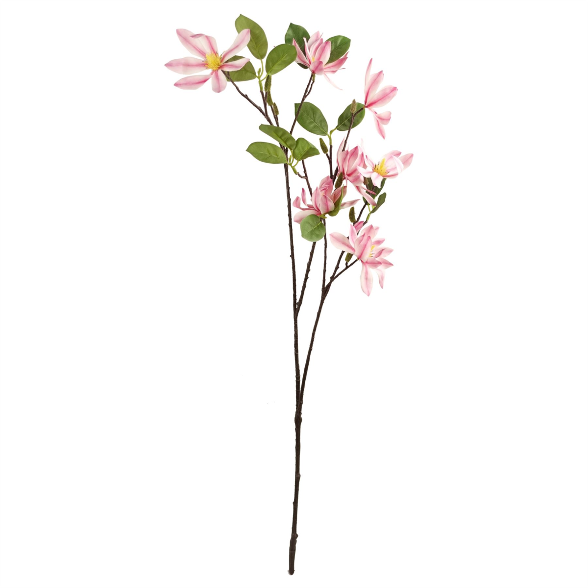 6x 100cm Pink Magnolia Floral Spray Artificial