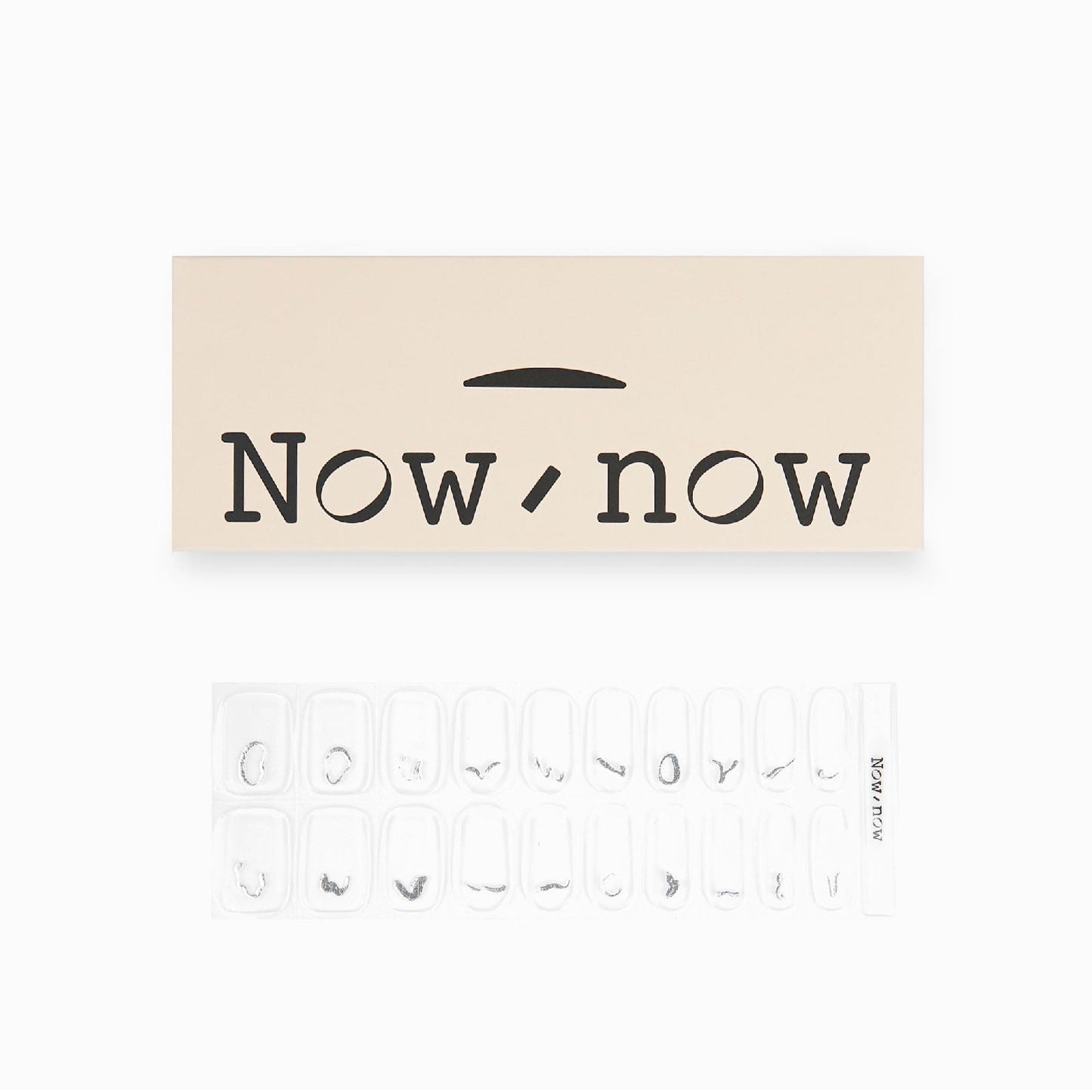 Now Now | Y2k Silver Nail Wraps