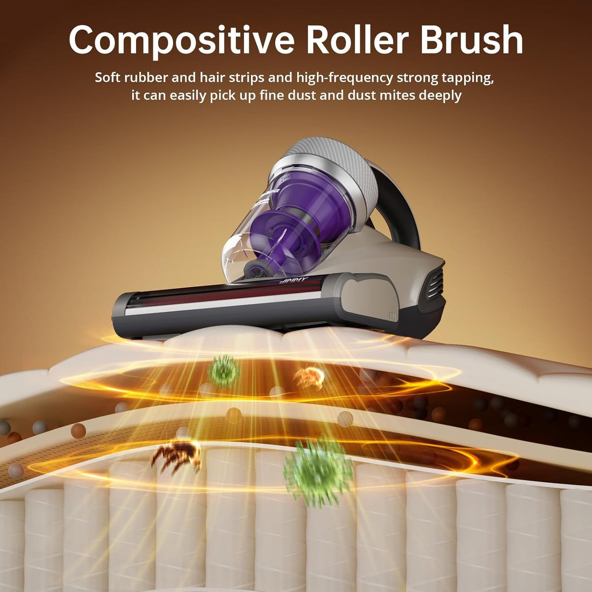 JIMMY JV35 Mattress Vacuum Cleaner 700W Anti Dust Mite UV Light Handheld 14KPa