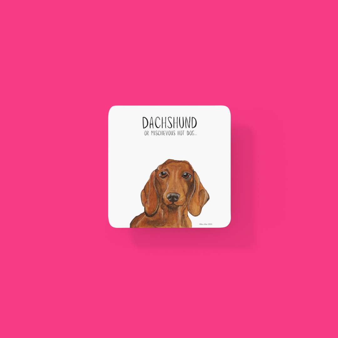 Dachshund Coaster Set – The Cutest Drink Guardians!