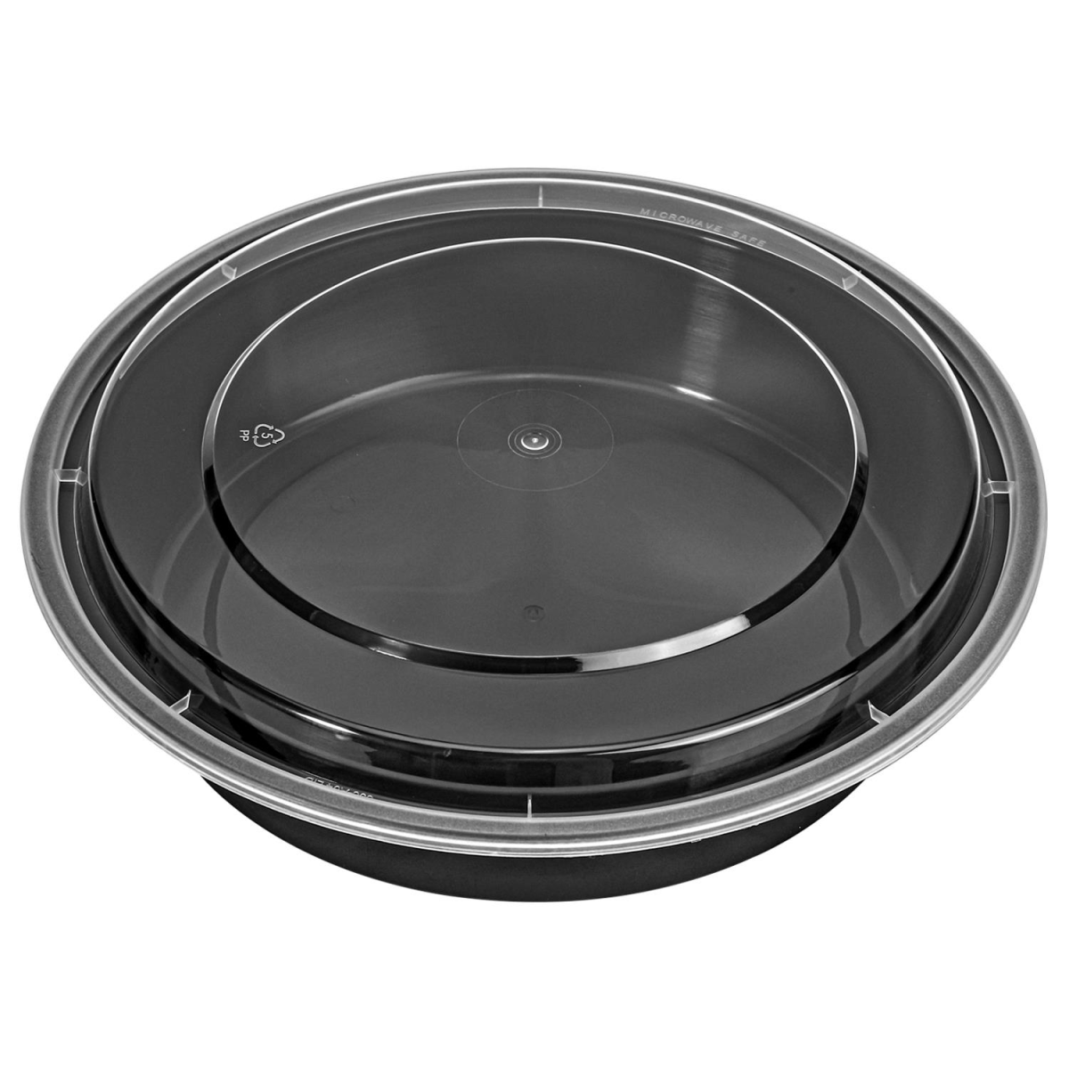 VINSANI 30pk ROUND 1 COMPARTMENT MEAL PREP CONTAINERS 1010494