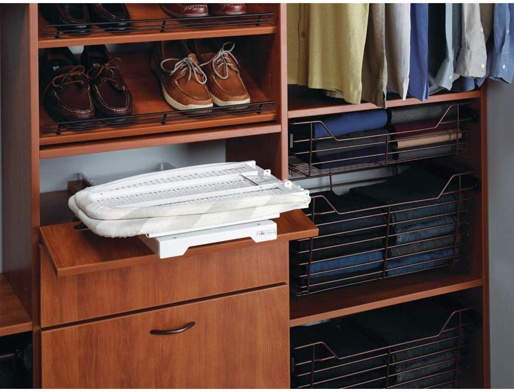 Pull Out Ironing Board 180 Rotatable Drawer Fold Away Table 95x30cm Nisorpa