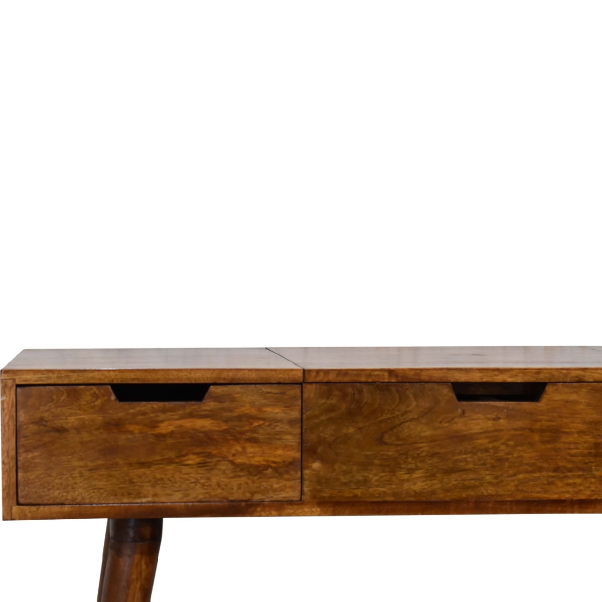 Artisan Furniture Solid Mango Wood Chestnut Foldable Mirror Table