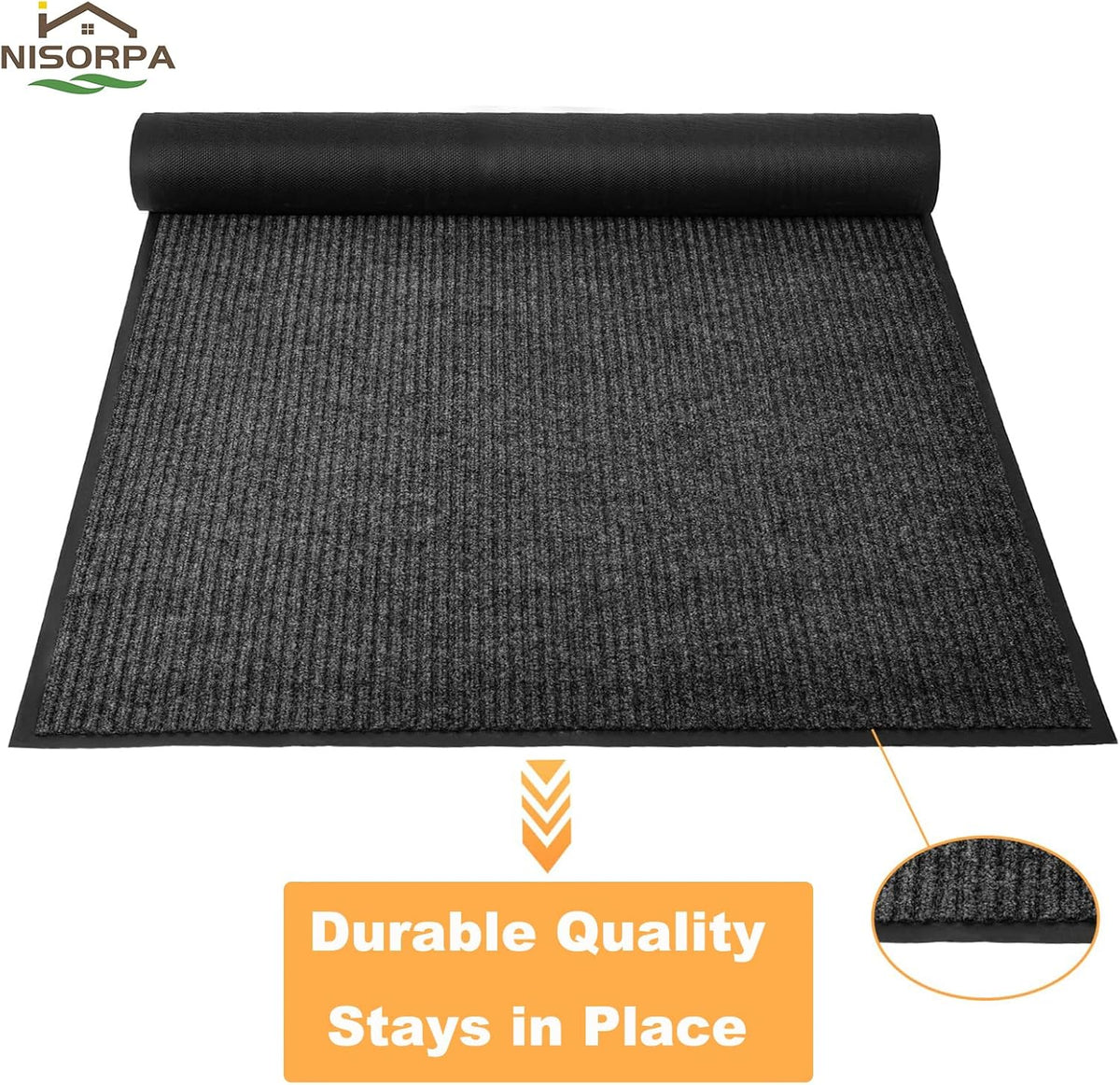 Hallway Carpet Runner 90x500cm Non Slip Extra Long Washable Rug Nisorpa