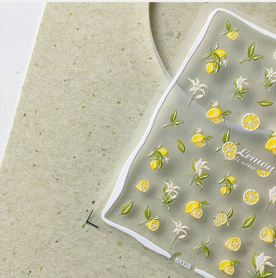 Hello Claws |Summer Lemon Nail Deco Sticker