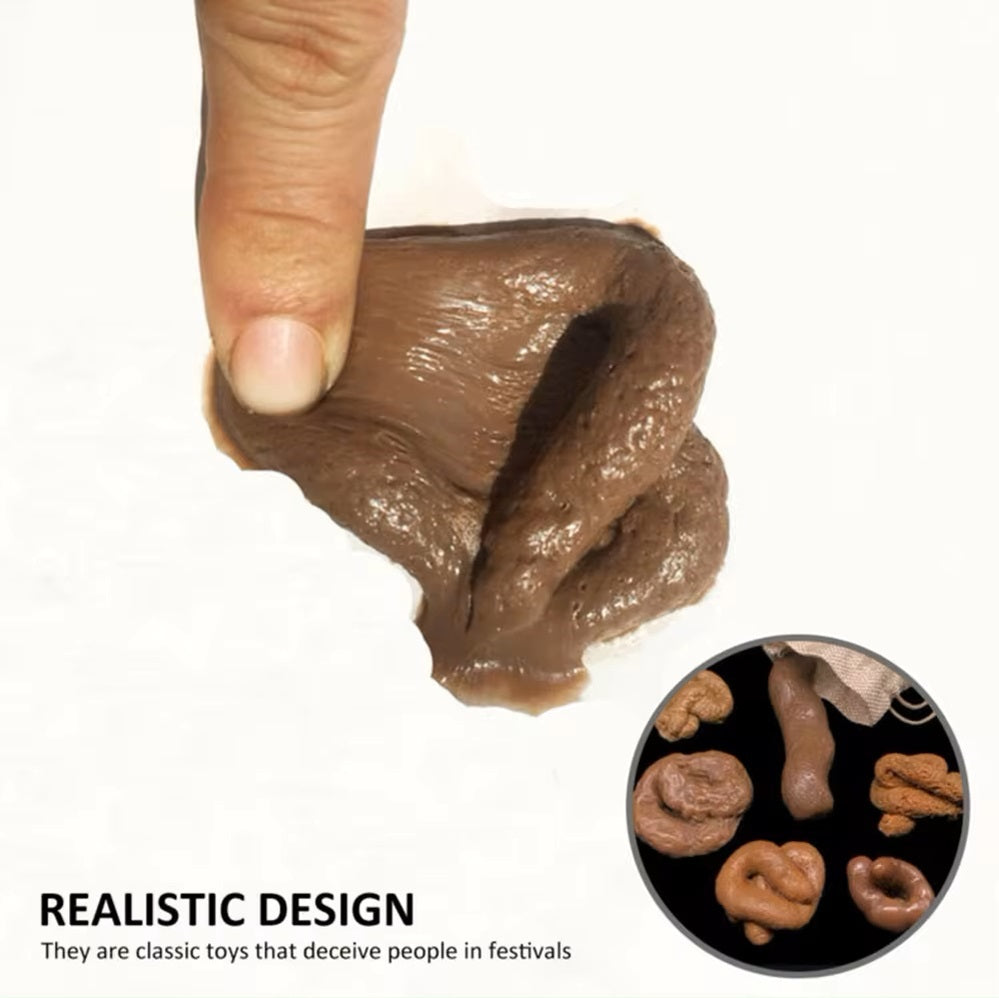 6 Pcs Realistic Soft Fake Dog Poo Joke Gift