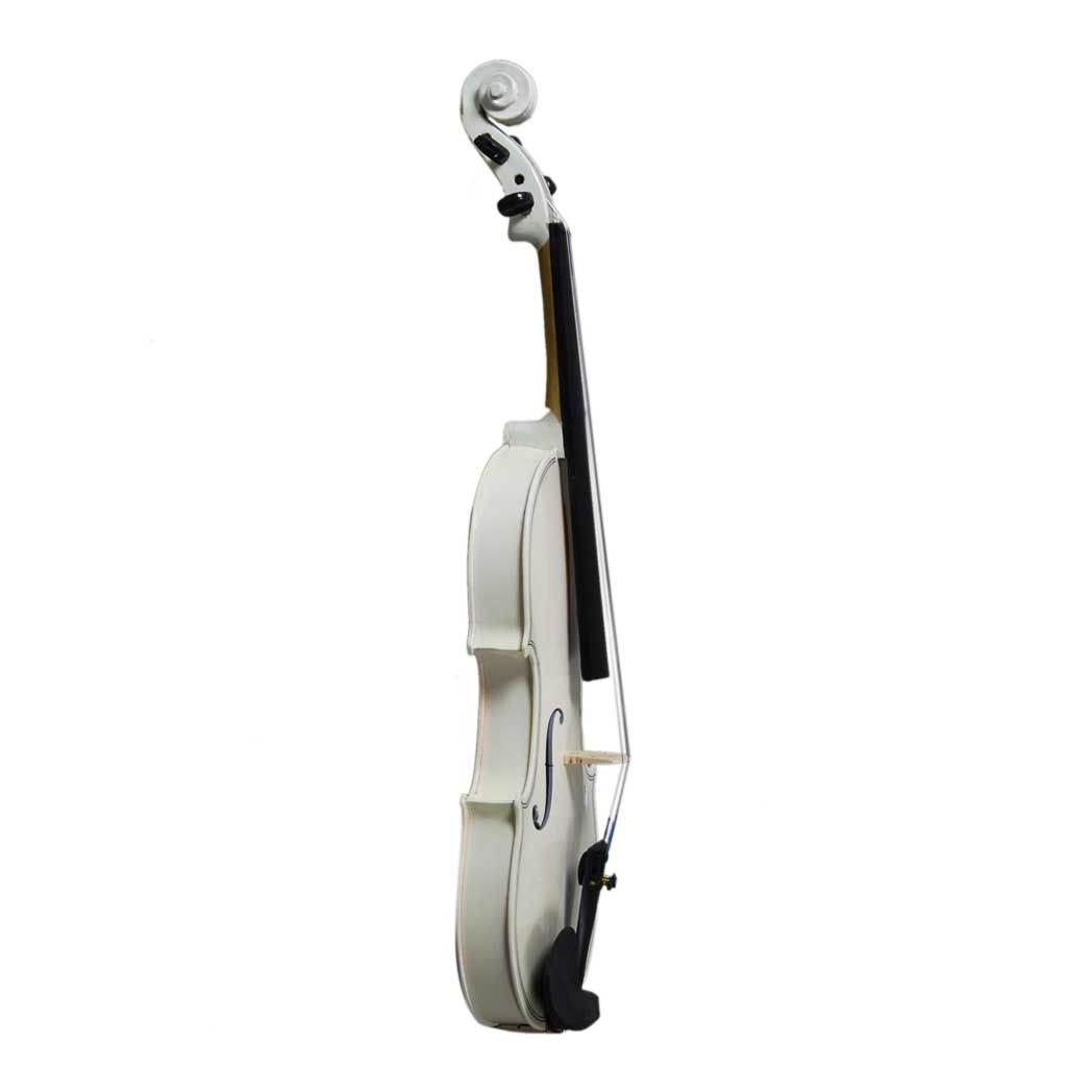 New 4/4 Acoustic Violin Case Bow Rosin White