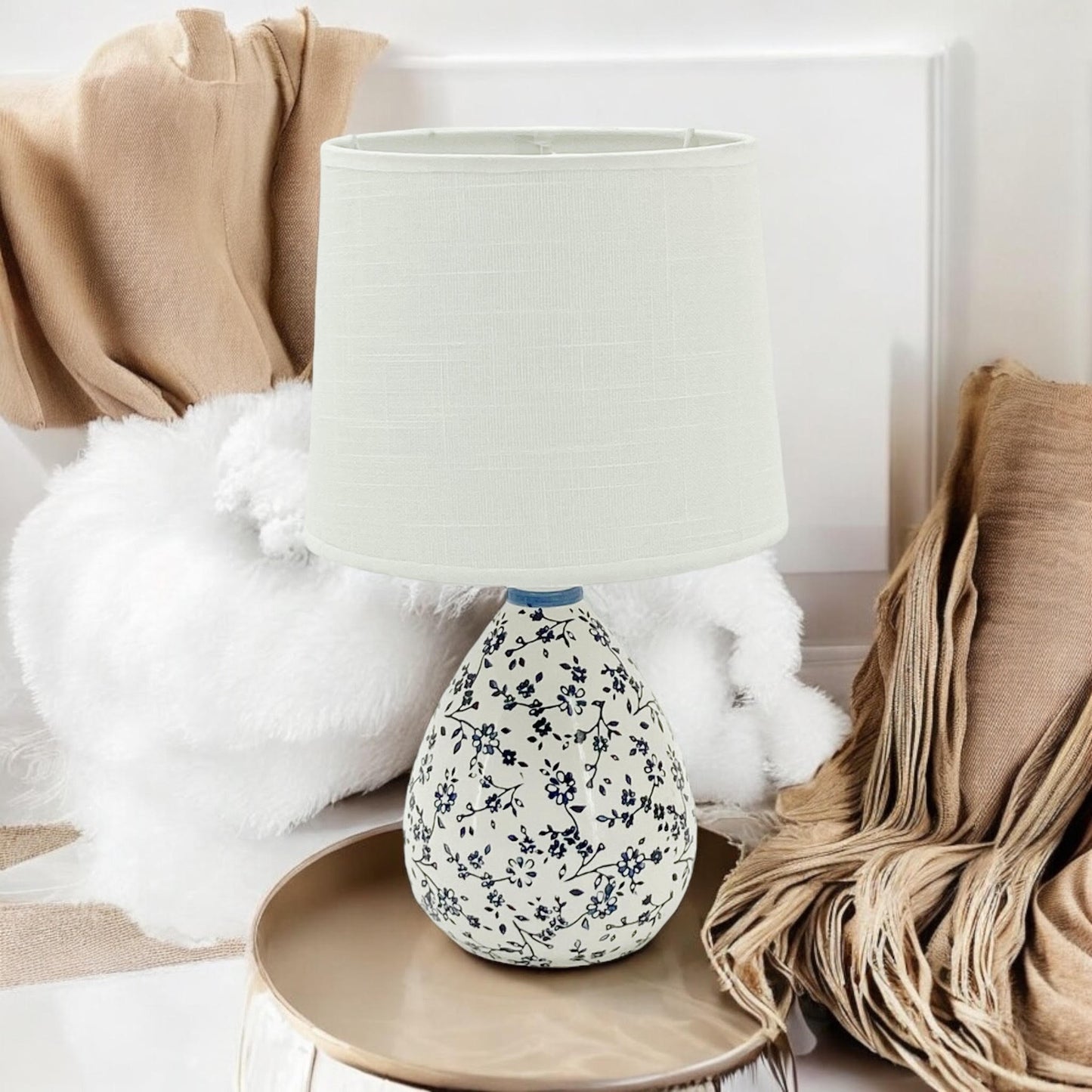 37CM LAMP AND SHADE