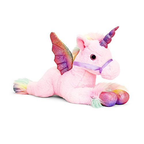 Keel Toys Pegasus Plush Toy (One Size) (Pink)