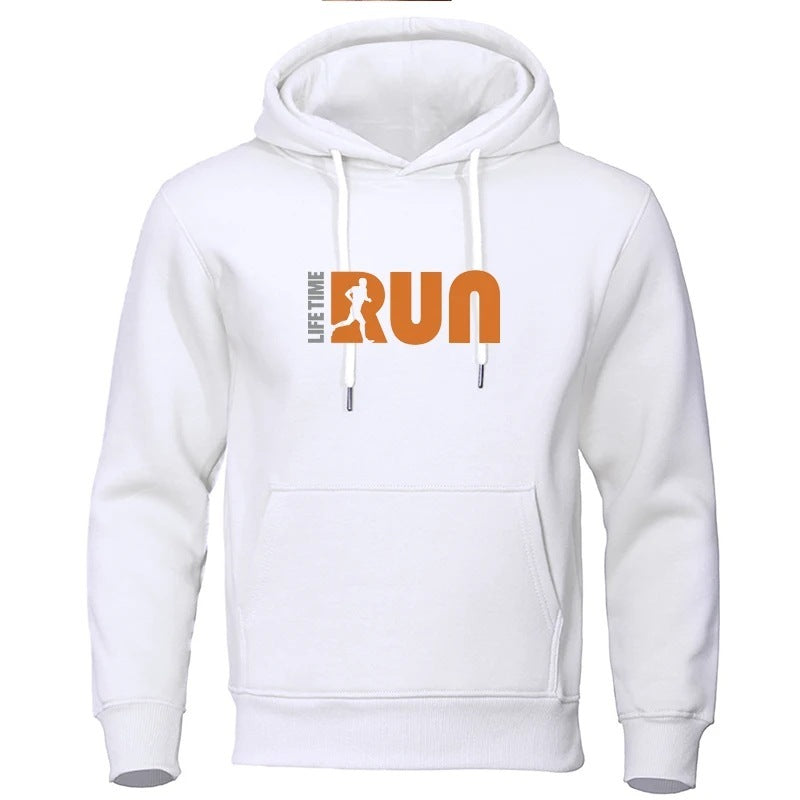 Street Fashion Printing Loose-fitting Hoodie Men