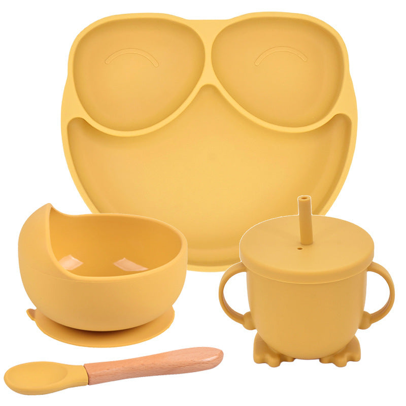 OtterPot Silicone Suction Cup Dinner Plate – Baby & Children’s Divided Plate Set, Non-Slip Design, Easy-to-Clean | Essential Feeding Tableware for Toddlers & Kids