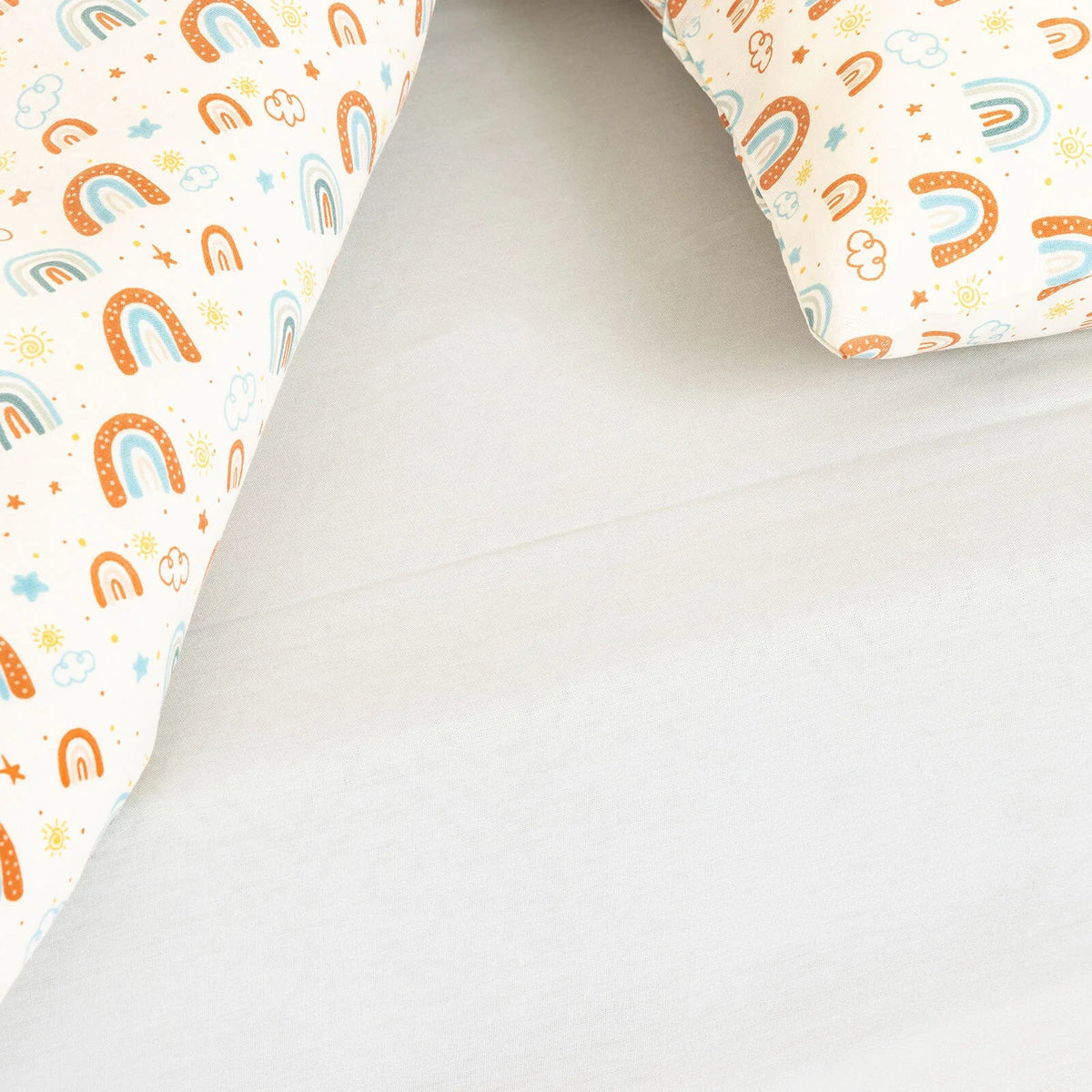 Little Dreams Rainbow Print Baby Duvet Cover Set (100 x 150 cm)