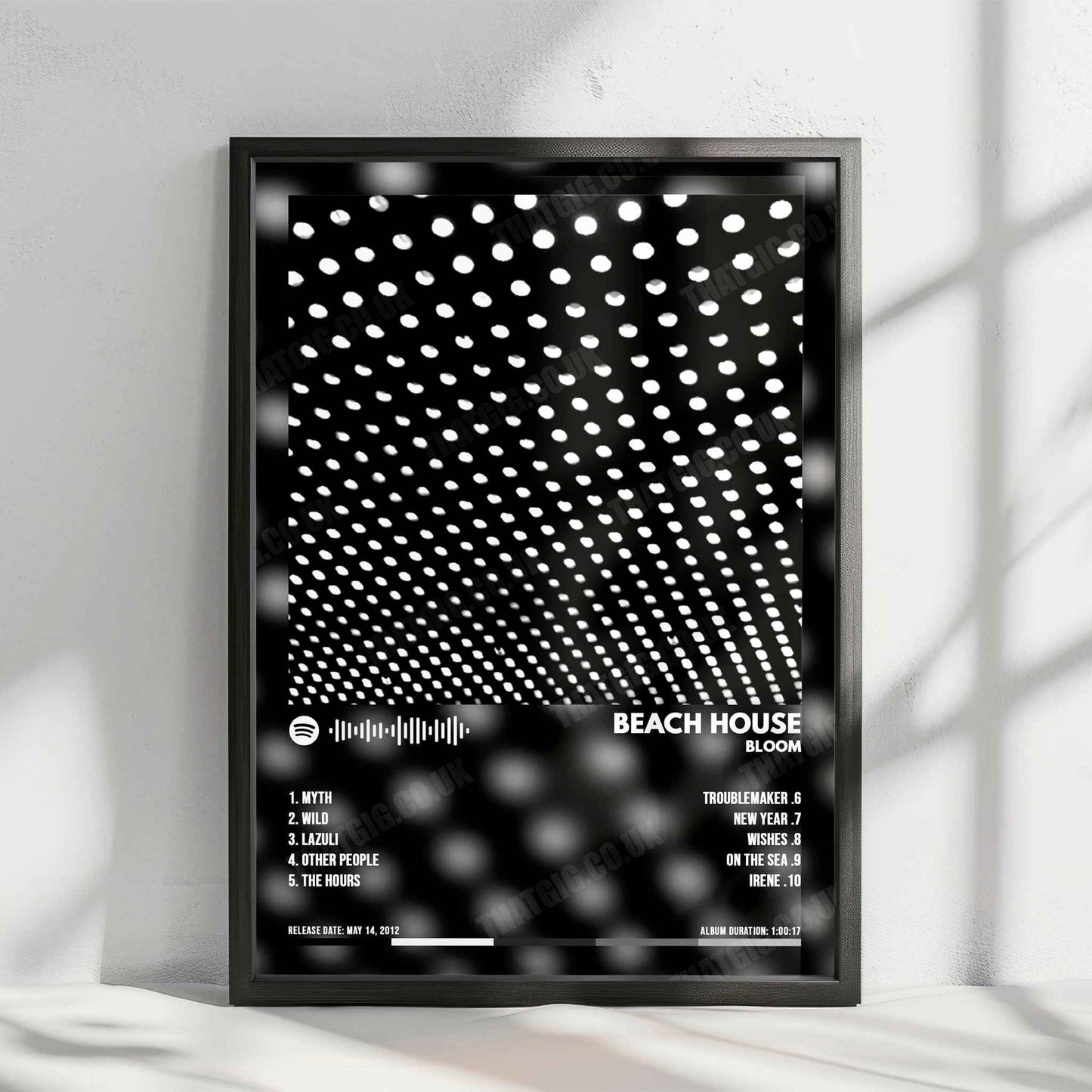 Beach House "Bloom" Album Cover Poster - with Complete Tracklist