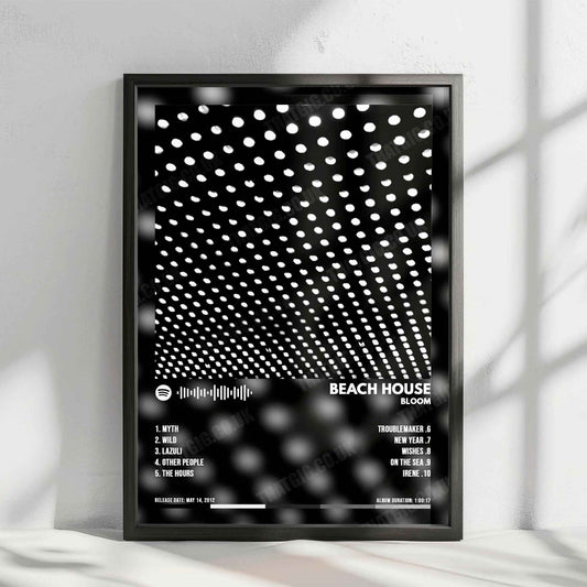 Beach House "Bloom" Album Cover Poster - with Complete Tracklist