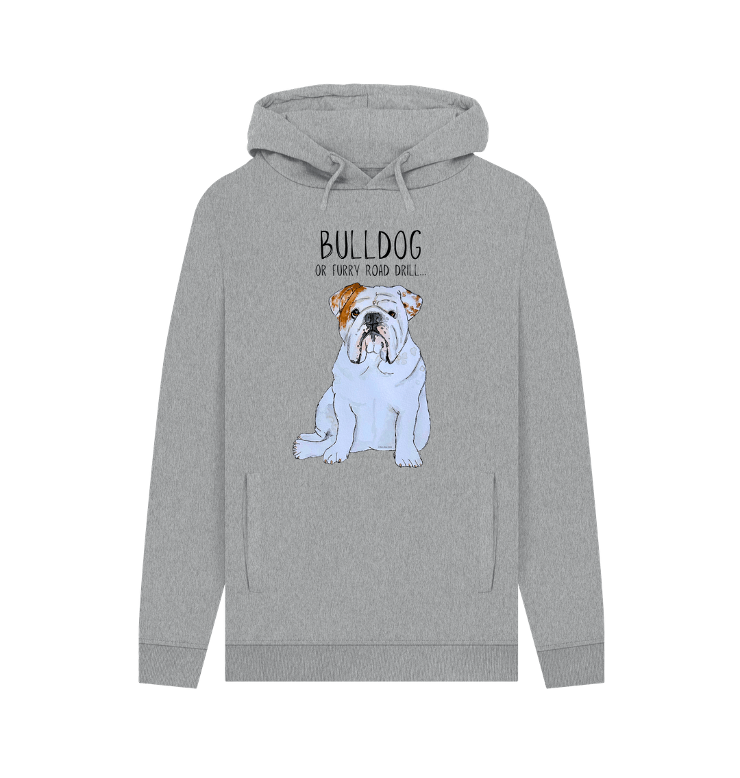 Bulldog Power: Furry Road Drill Men’s Hoodie for Ultimate Cool!