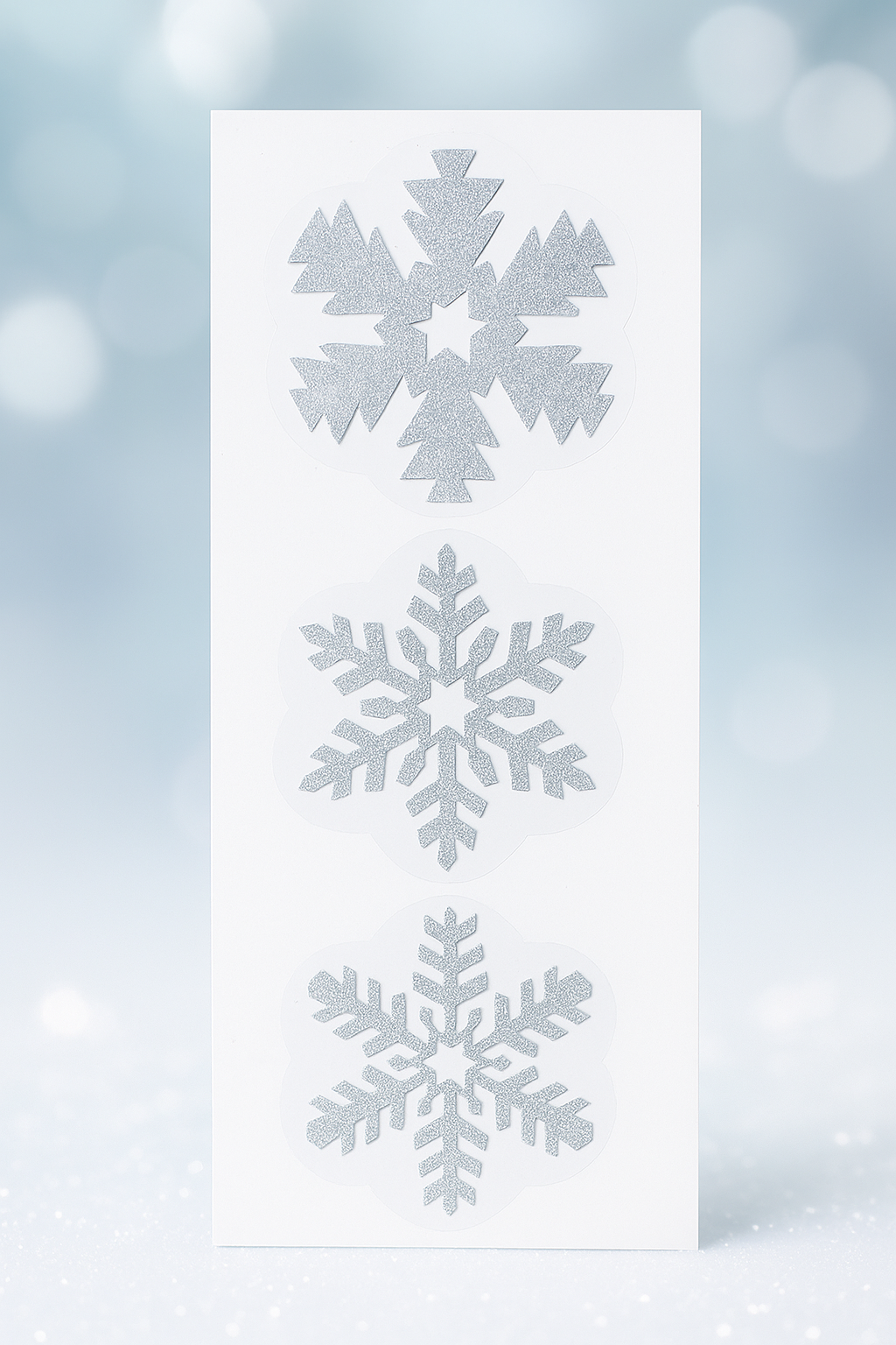 3D Snowflakes Stickers (set of 13)