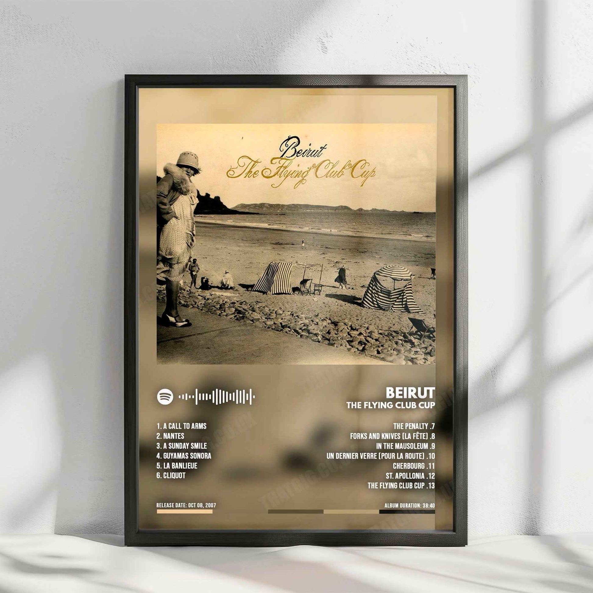 Beirut "The Flying Club Cup" Album Cover Poster - with Complete Tracklist