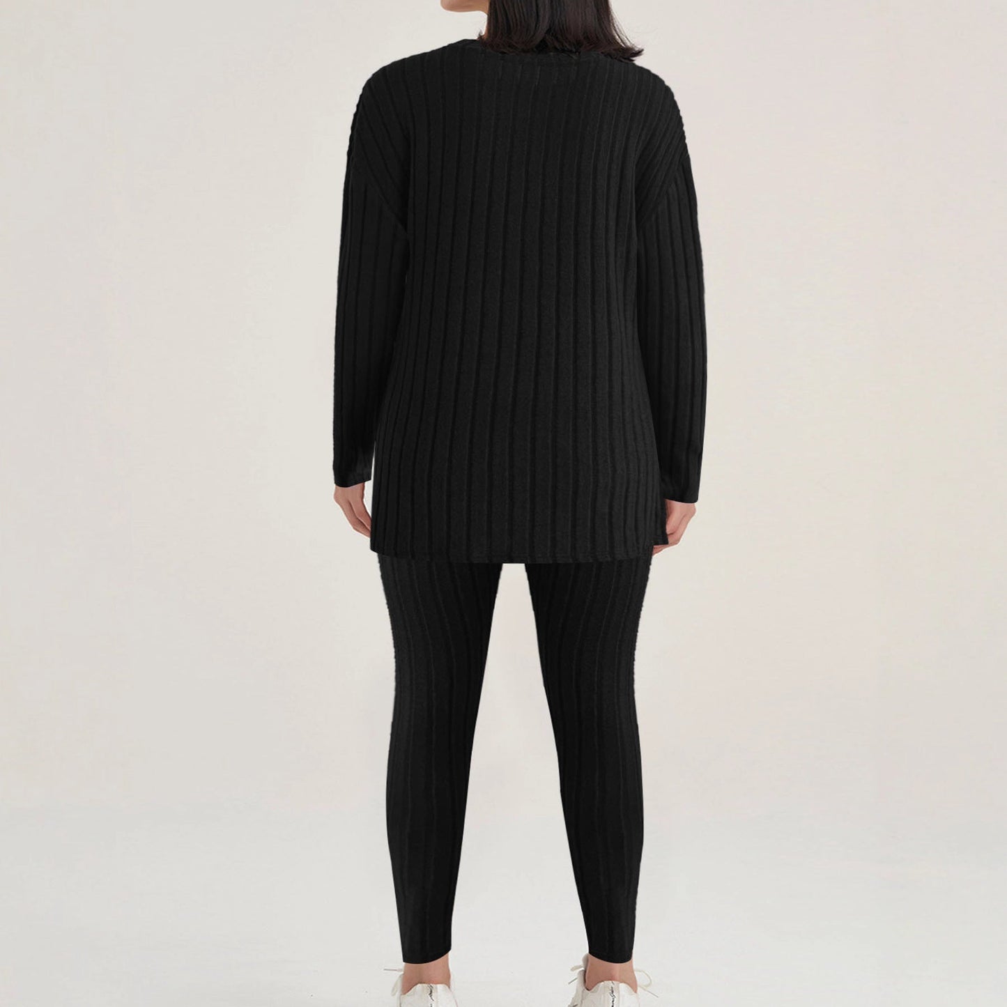Sunken Stripe Fashion Casual Exercise Two-piece Homewear