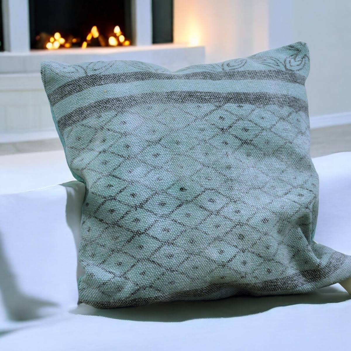 50CM STONE WASHED DURRY CUSHION COVER ONLY