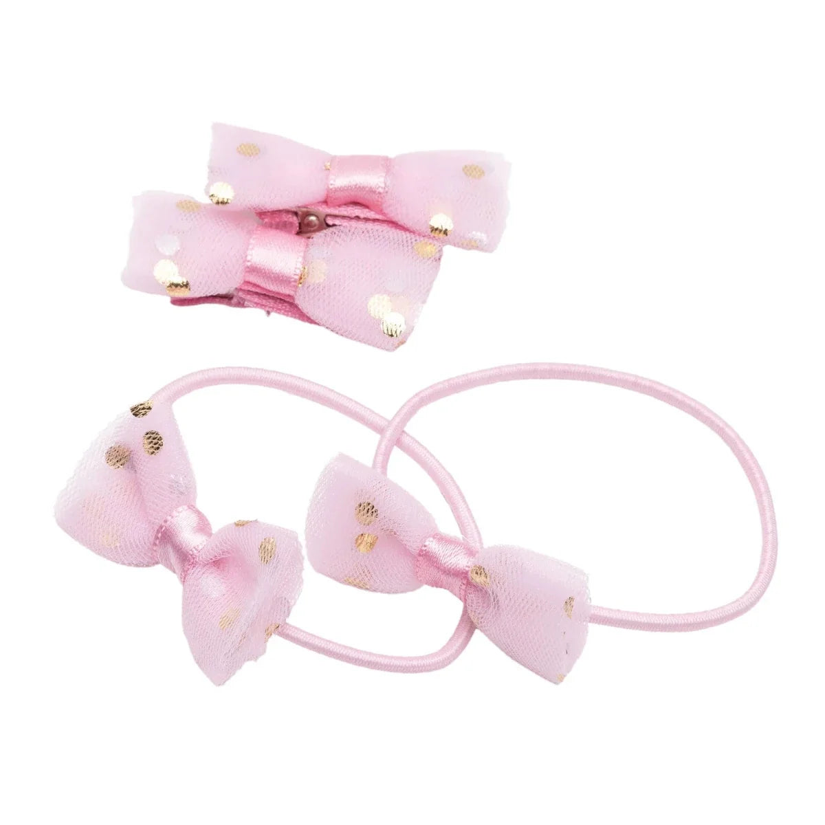 Pixy Love Polka Dot Baby Hair Clips (One Size)