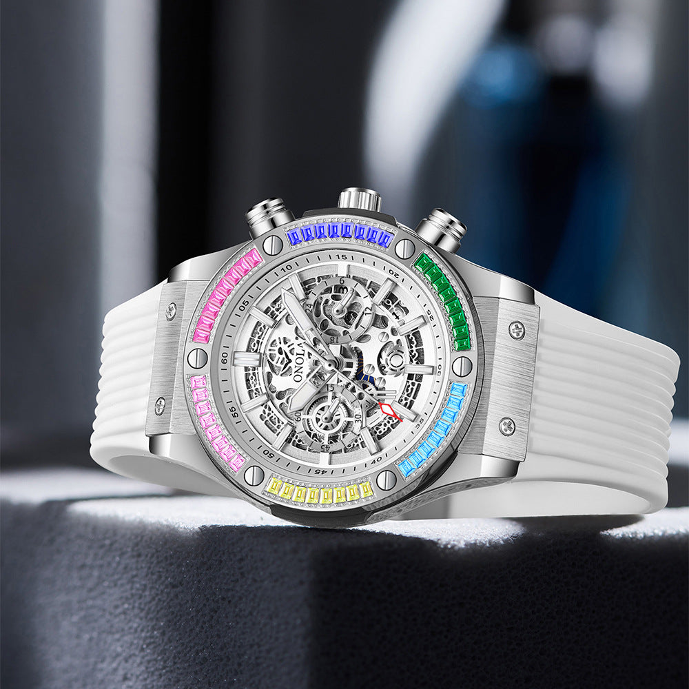 Men's Fashionable All-match Waterproof Multi-functional Quartz Watch