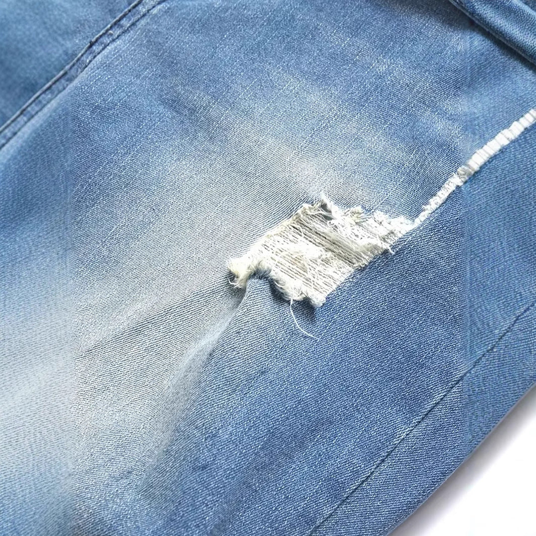 Men's Ripped Fashion Personality Street Trend Style Jeans