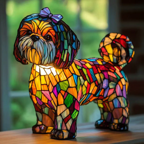 LED Small Night Lamp Art Animal Statue Creative Home Desktop Decoration
