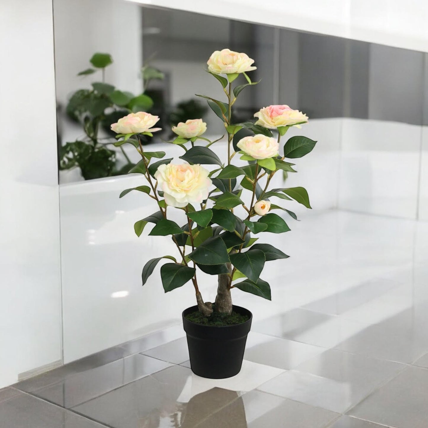 58CM ARTIFICIAL CAMELLIA PLANT