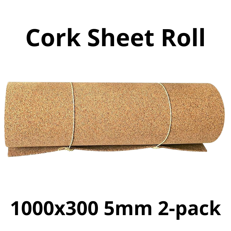 Cork Sheet Roll - 1000x300mm - 5mm - Décor and DIY - Pack of 2