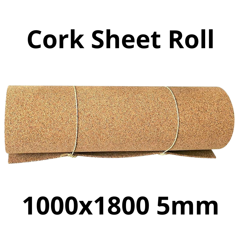 Cork Sheet Roll - 1000x1800mm - 5mm - Décor and DIY - Pack of 1