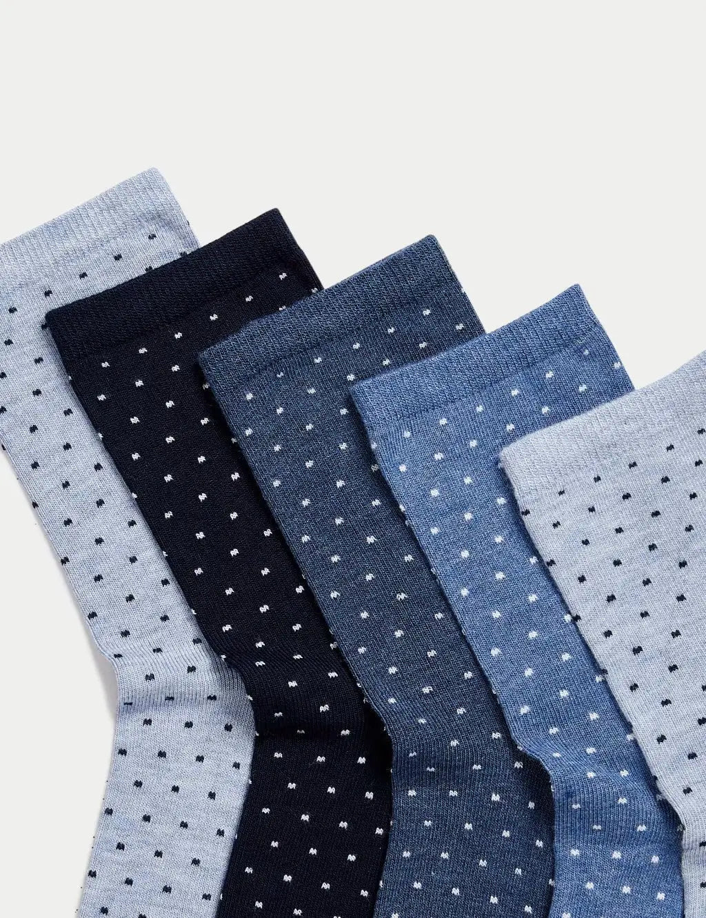 5pk Seamless Toes Ankle High Socks