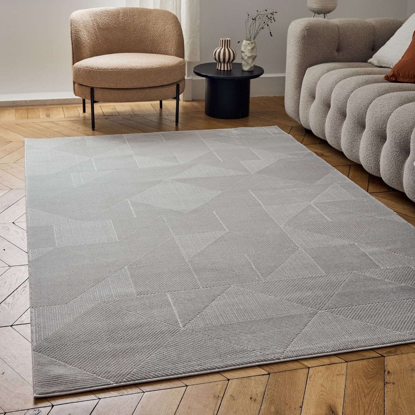 Carmel Grey Rug Abstract | 6000