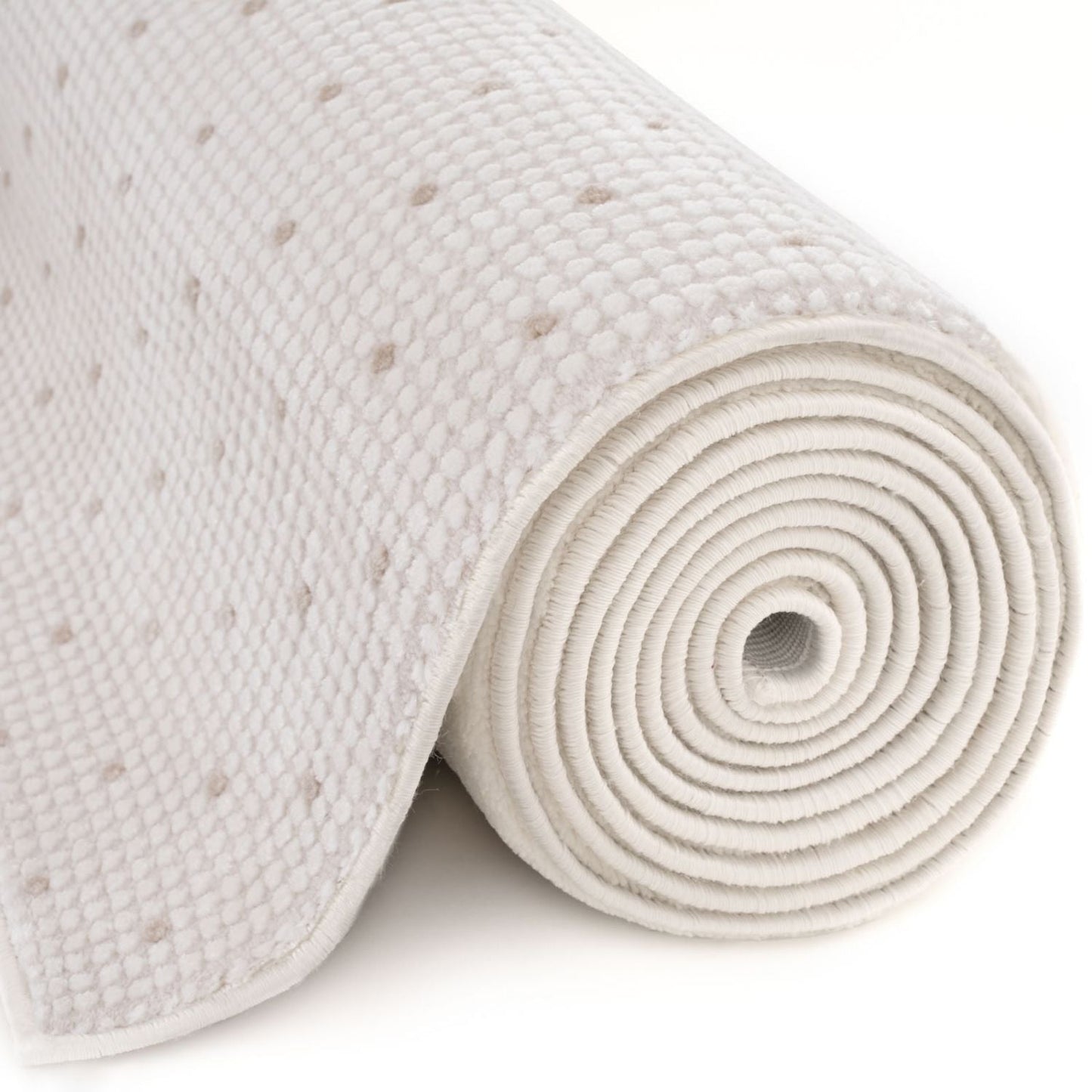 Carmel Cream-Beige Dots Rug | 6080