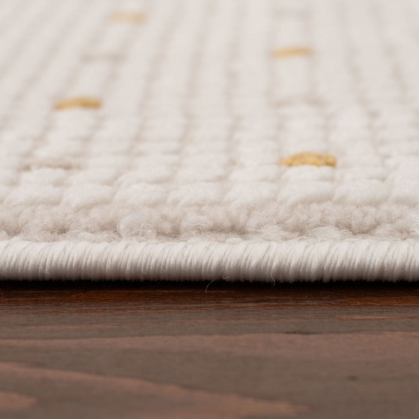 Carmel Cream-Gold Dots Rug | 6080