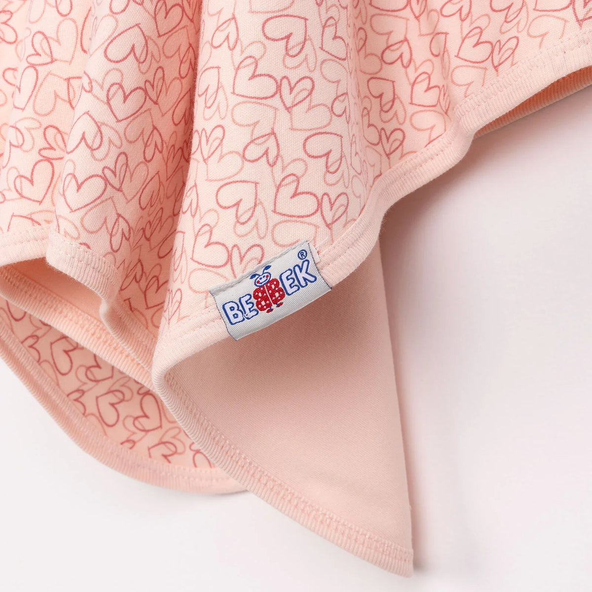 Bebbek Heart Print Jersey Baby Blanket (80 x 80 cm)