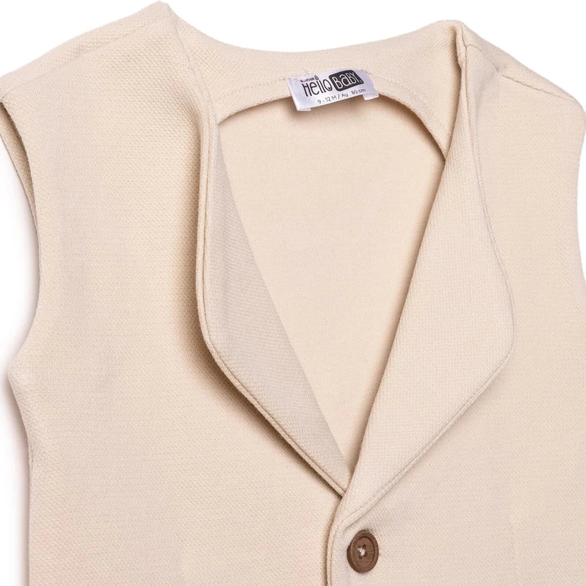 HelloBaby V-Neck Interlock Baby Gilet (6-9 Months to 4-5 Years)