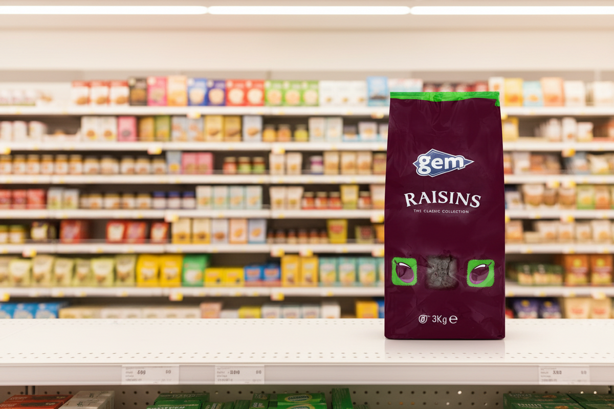 4 x Gem Raisins 3Kg
